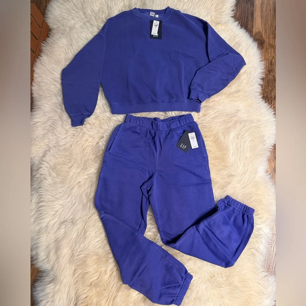 GAP Relaxed Wedge Crewneck Sweatshirt and pants XS - Picture 6 of 10